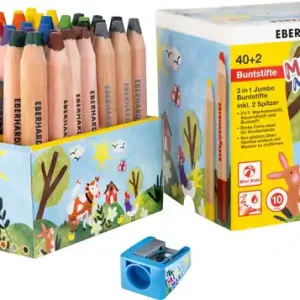 Mega-Angebot Buntstift Jumbo supersoft 3 in 1, 40 Stück