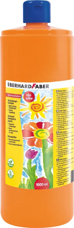 Efa Color Tempera orange, 1000 ml Top-Qualität