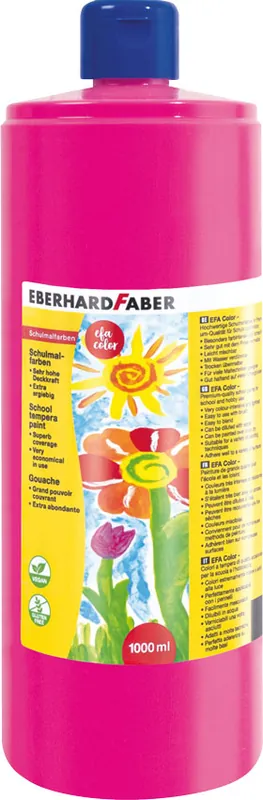 Efa Color Tempera pink, 1000 ml Geld-Zurück-Garantie