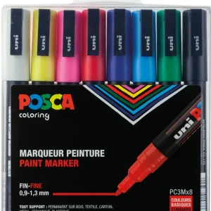 Markenware Uni Posca 3M Marker Grundfarbenset