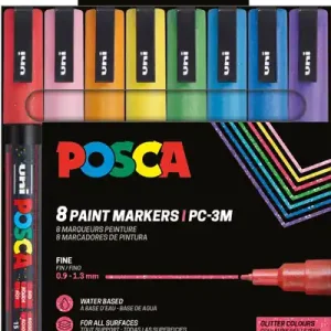 Uni Posca 3M Marker Glitterset Garantierte Lieferung