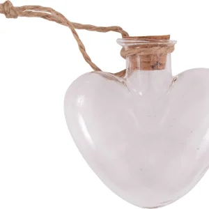 Dekoglas Herz mit Korken 12 Stück Echt