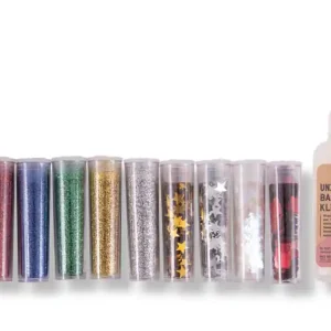 Neuheit Glitter-& Paillettenmix Rainbow 10 Stück sortiert