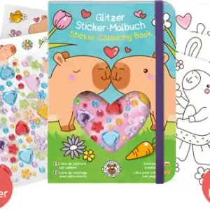 Schnäppchen Stickermalbuch mit Diamondsticker, 11 x 15 cm