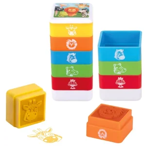 Handgefertigt Stempelset Tiere 5 Stück sortiert