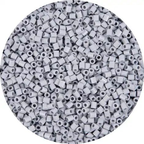 Solange Der Vorrat Reicht Bügelperlen midi hellgrau