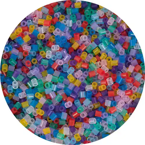 Bügelperlen midi Transparentmischung 6.000 Stück Neu Im Sortiment