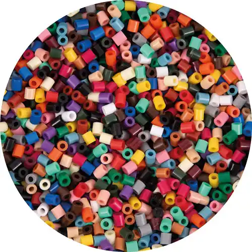 Bügelperlen midi Volltonmischung 6.000 Stück Schneller Versand