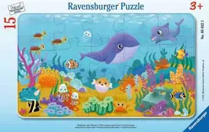 Rahmenpuzzle Tierkinder unter Wasser Kostenloser Versand