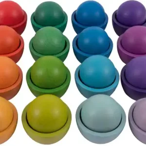 Preisknaller Regenbogen Kugeln mit Farbschalen