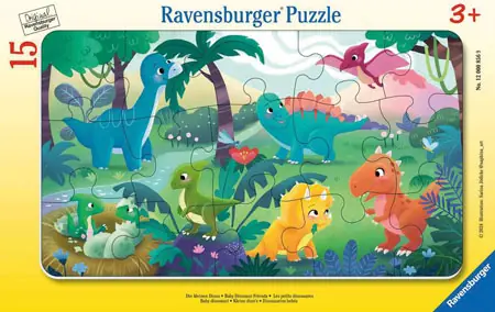 Markenware Rahmenpuzzle Die kleinen Dinos