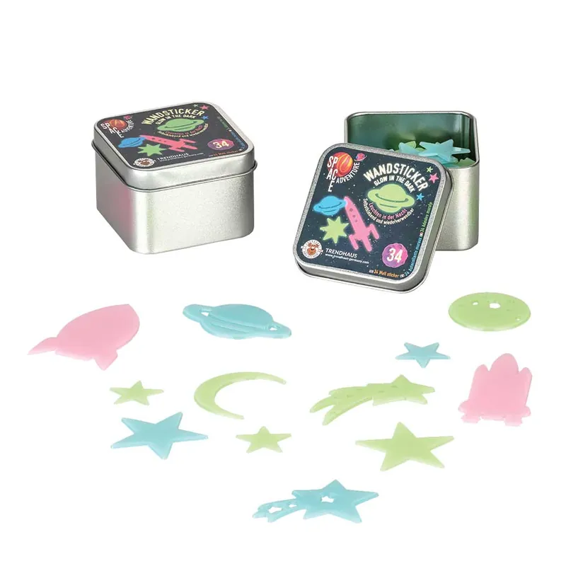 Neue Kollektion Wandsticker Space 34 Stück sortiert