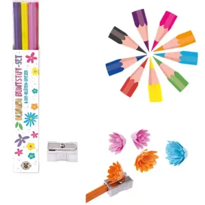 Schnäppchen Buntstifteset Blumen mit Spitzer