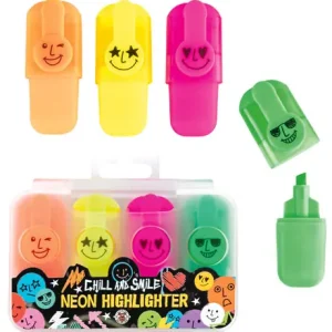 Sichere Zahlung Neon Highlighter 4 Stück sortiert