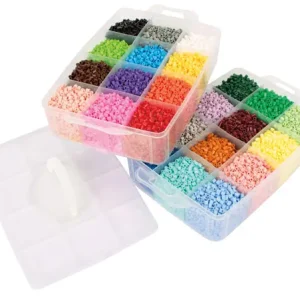 Aufbewahrungsbox gefüllt mit Bügelperlen Saisonangebot