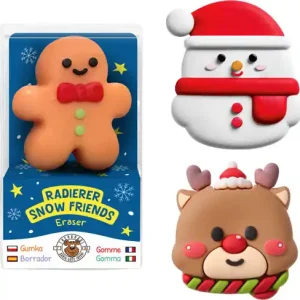 Radierer Snow Friends sortiert, 4 cm Expressversand