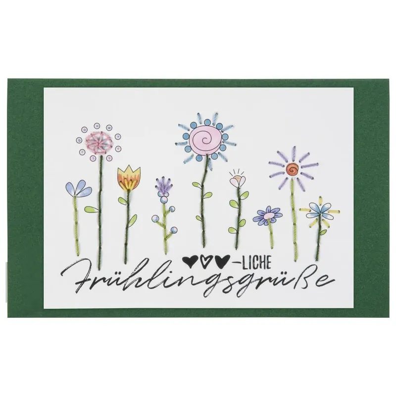 Angebot BLANKI-Unicolor-Klappkarten dunkelgrün