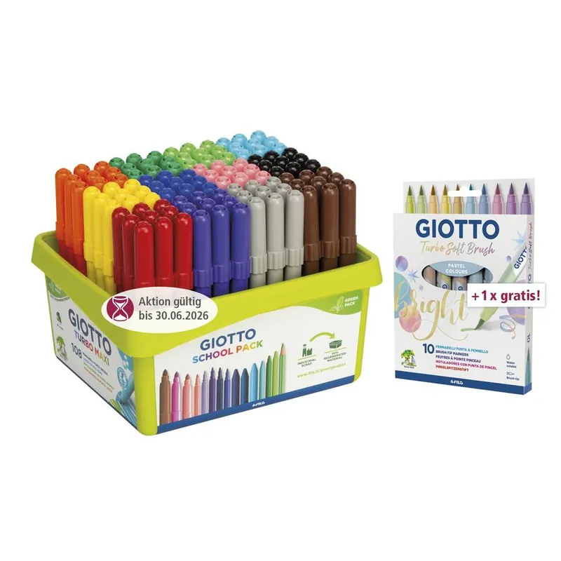 Ab Werk GIOTTO Turbo Maxi Fasermaler Großpack