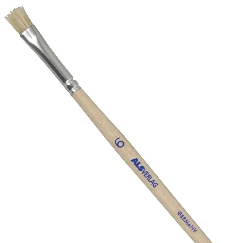 Zertifiziert ALS-Borstenpinsel, 12er-Pack, Größe 6