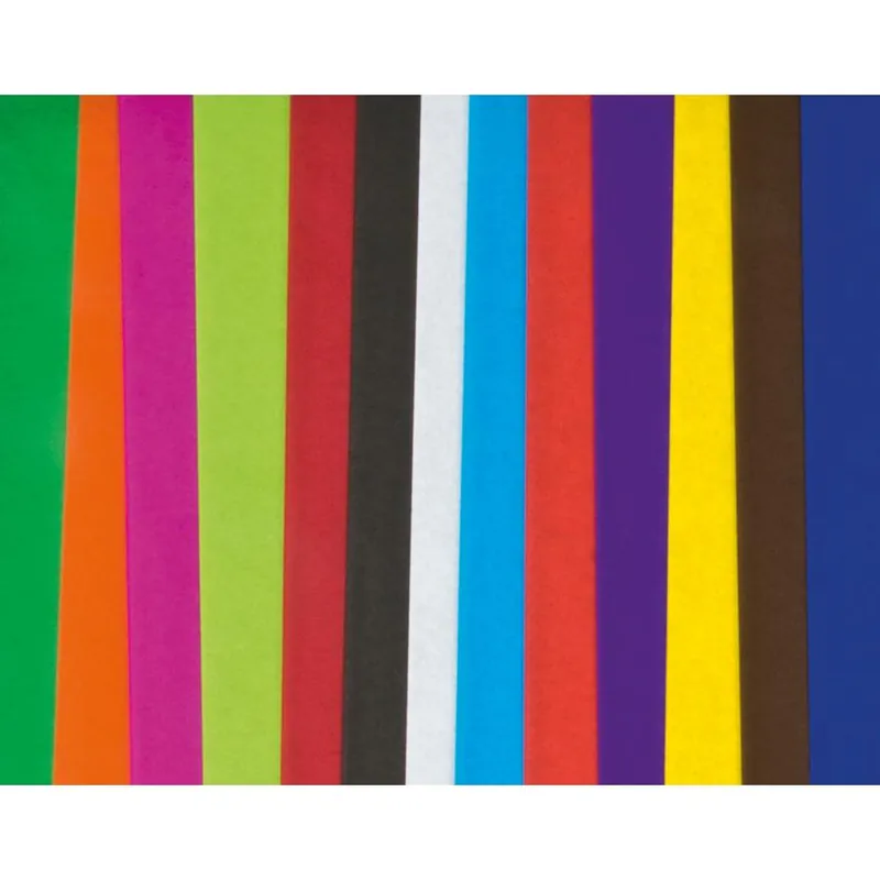 Zertifiziert Blumenseiden-Sortiment, 19 g/qm, 50 x 70 cm, 125 Bogen, sortiert