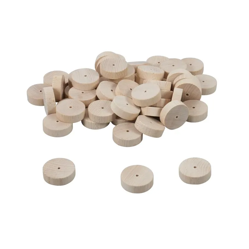 Abverkauf Holzräder, Ø 40 mm, 50er-Pack