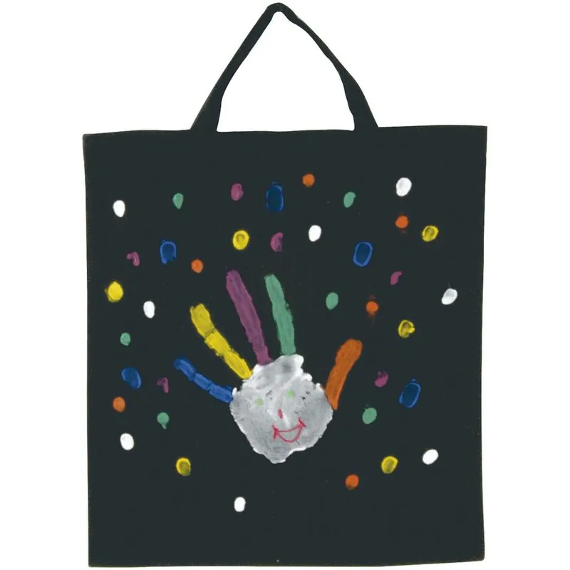 Ausverkauf Baumwolltasche, schwarz